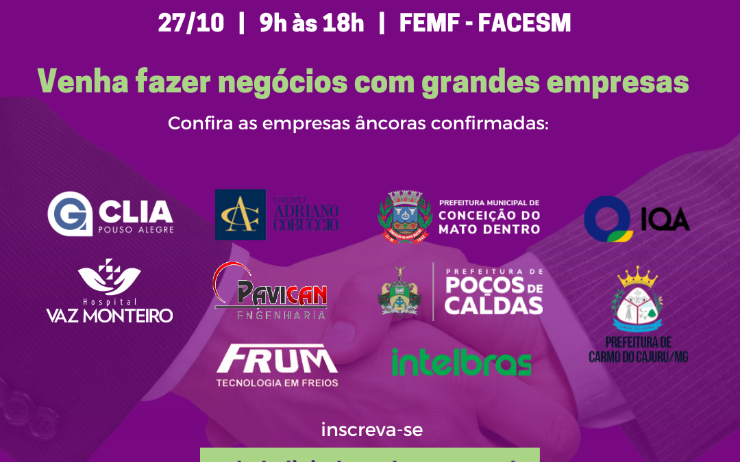Grandes compradores, procuram bons fornecedores. E, um deles pode ser você!