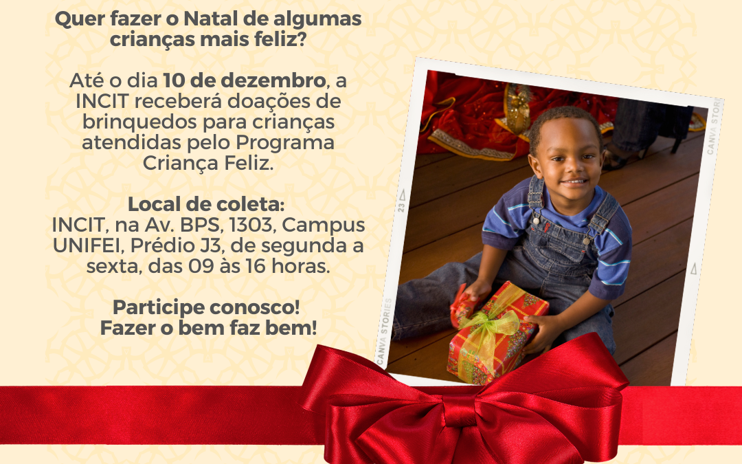 Natal HardTech – Arrecadação de brinquedos para crianças atendidas pelo Programa Criança Feliz