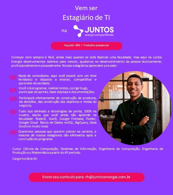 [VAGA DISPONÍVEL] Juntos – Energia Compartilhada