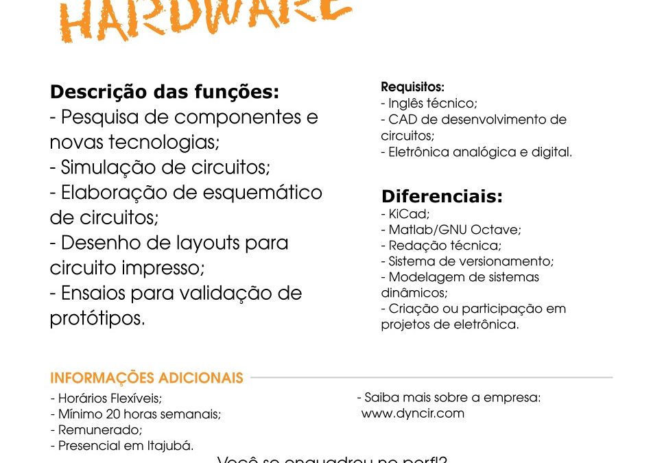 [VAGA DISPONÍVEL] Dyncir